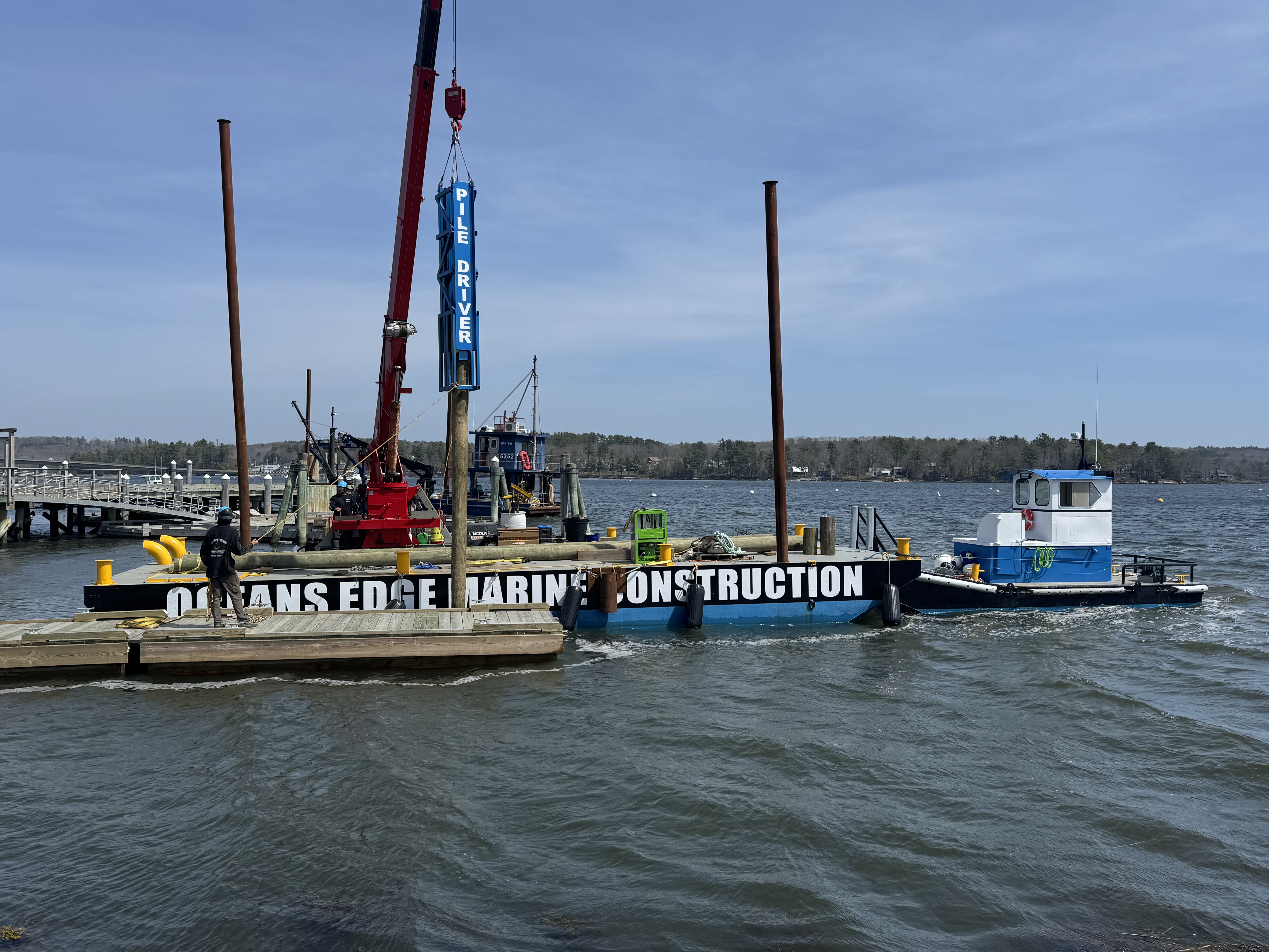 Marine construction work in Midcoast Maine — photo 19