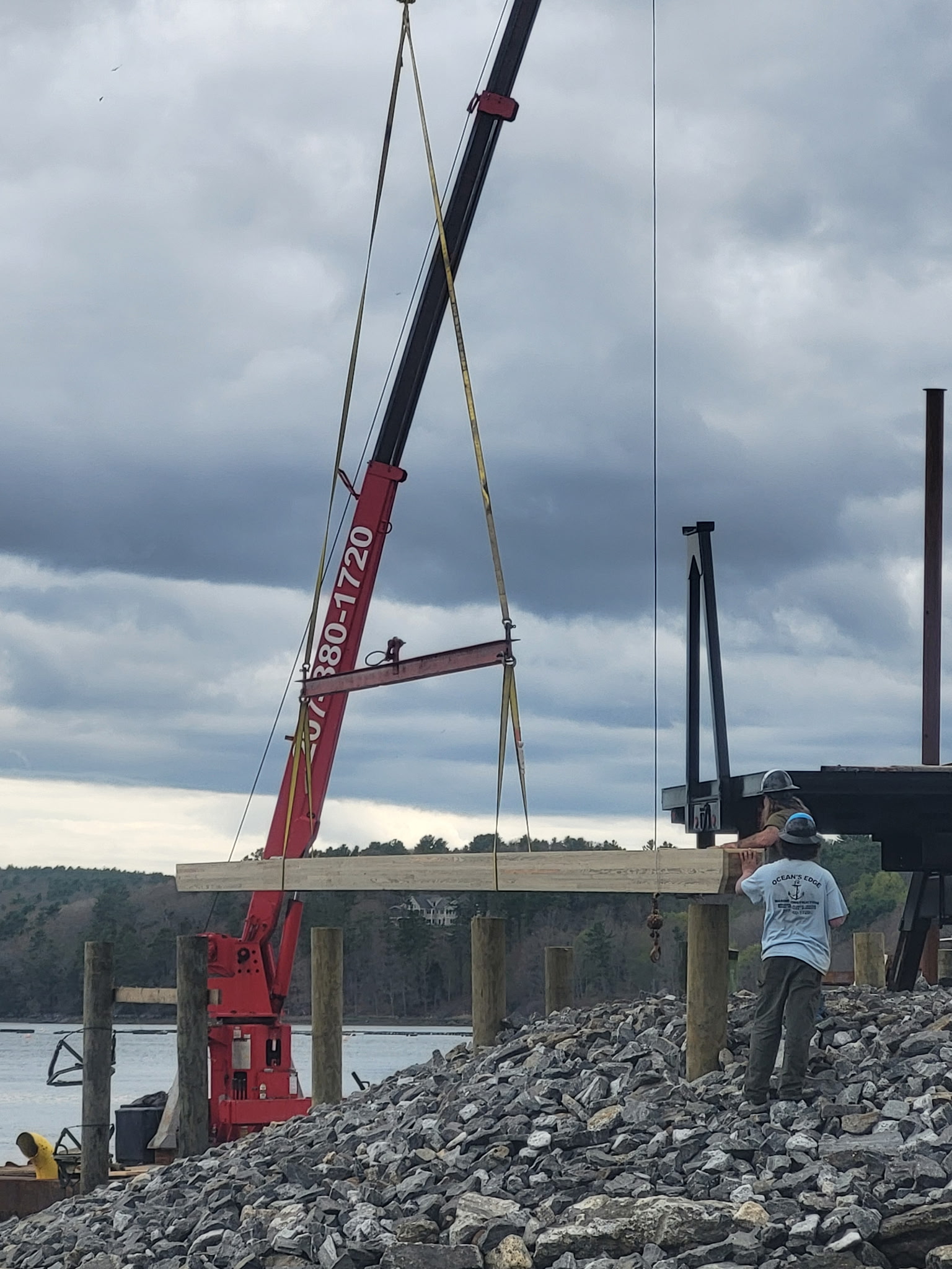 Marine construction work in Midcoast Maine — photo 21